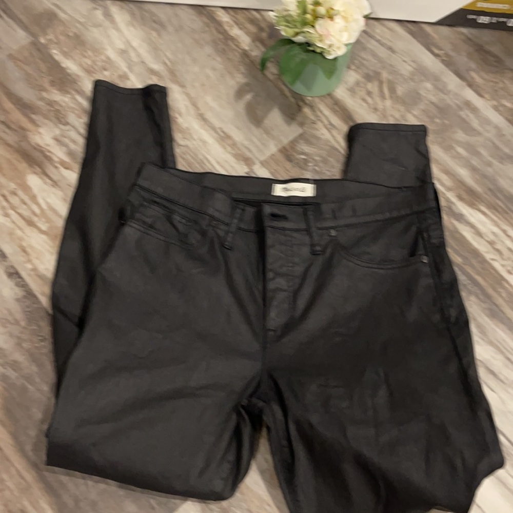 Madewell 9”High-Rise Skinny jeans:Coated Edition32